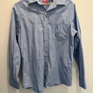 Izod Men's Blue Button Down Shirt